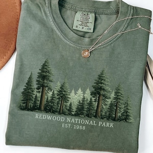 Redwood National Park Shirt California Redwoods Hiking Tee