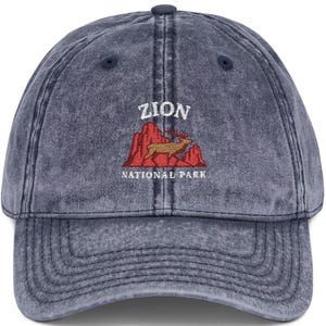 Zion National Park Embroidered Hat Gift Cap