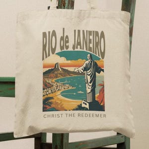 Rio de Janeiro Brazil Tote Bag Gift Carryall, Christ the Redeemer