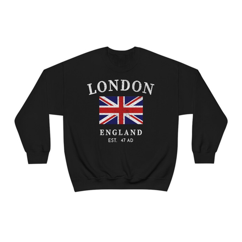 Vintage brittisk flagga London tröja: England Storbritannien tröja bild 9
