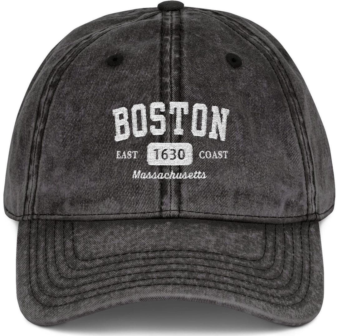 Boston Massachusetts Hat, Travel Souvenir Embroidered Cap - Etsy