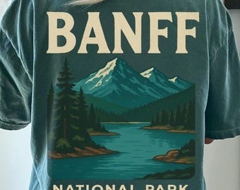 Banff National Park Comfort Colors® T Shirt, Canada Family Vacation Tee