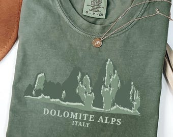 Dolomite Alps Italy Comfort Colors® T-Shirt, Alpine Hiking Travel Souvenir
