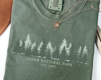 Jasper National Park Comfort Colors® Tshirt, Alberta Canada Hiking Gift Tee
