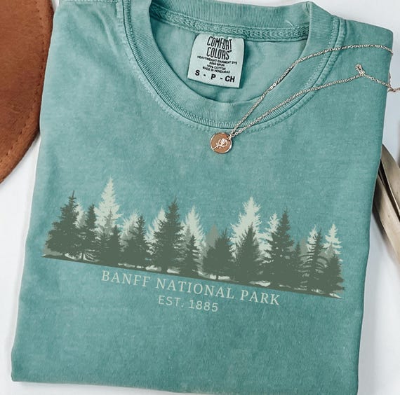 Banff National Park Comfort Colors® Tshirt, Alberta Canada Hiking Gift Tee