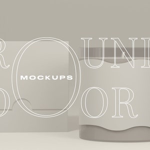 1:1 Candle Label Mockup, Candle Mockup, packaging Mockups, Jar Candle Mockup, PSD Mockup, Clear Jar Candle, candle packaging