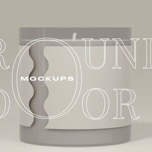 Candle Label Mockup, Candle Mockup, packaging Mockups, Jar Candle Mockup, PSD Mockup, Clear Jar Candle, candle packaging