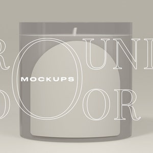 Candle Label Mockup, Candle Mockup, packaging Mockups, Jar Candle Mockup, PSD Mockup, Clear Jar Candle, candle packaging