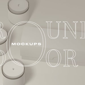 1:1 Candle Label Mockup, Candle Mockup, packaging Mockups, Jar Candle Mockup, PSD Mockup, Clear Jar Candle, candle packaging