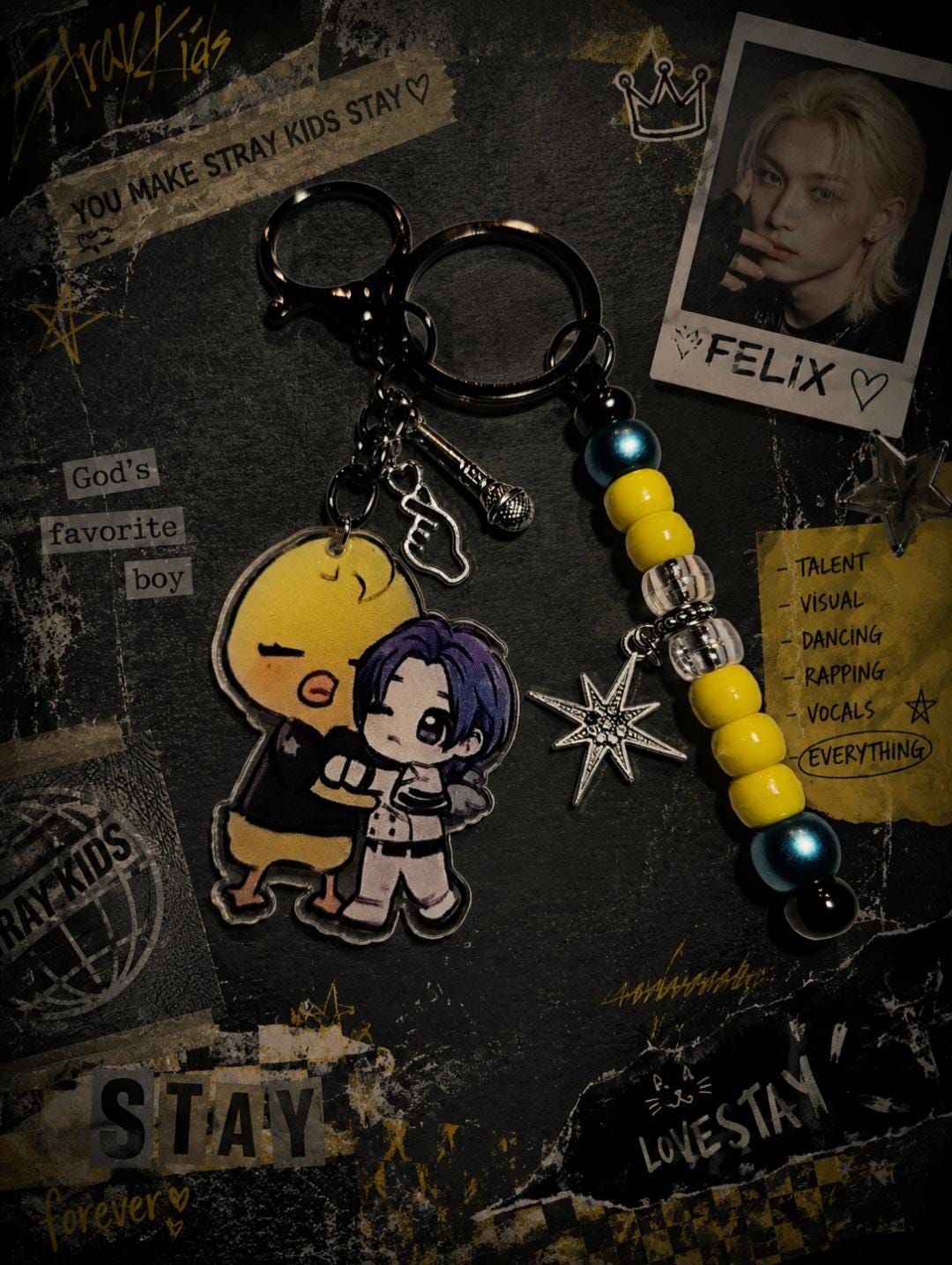 Felix Stray Kids Keychain - Etsy