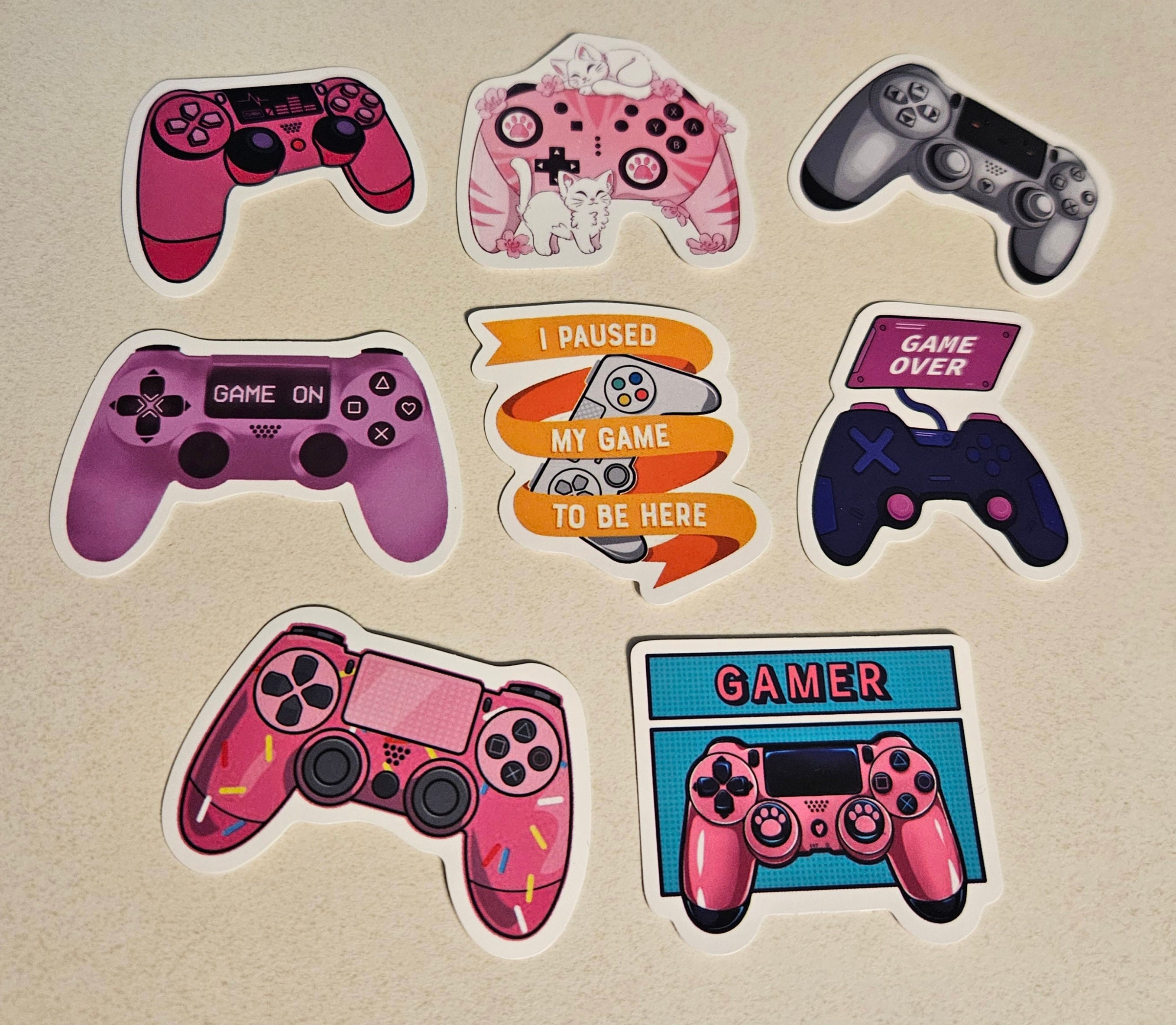 Gaming Controller Sticker Set Etsy
