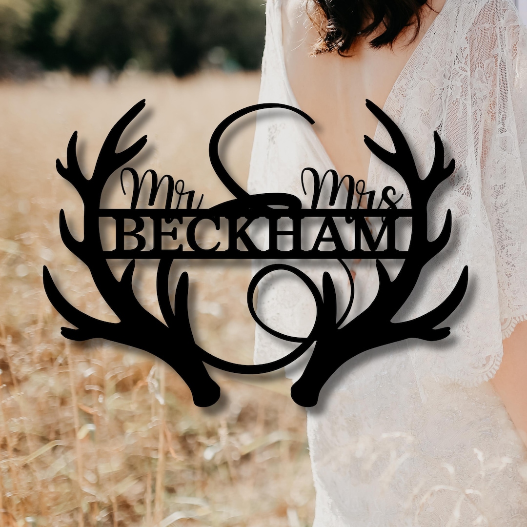 Mr and Mrs Metal Wall Art, Couples Gift, Personalized Wedding Decor ...