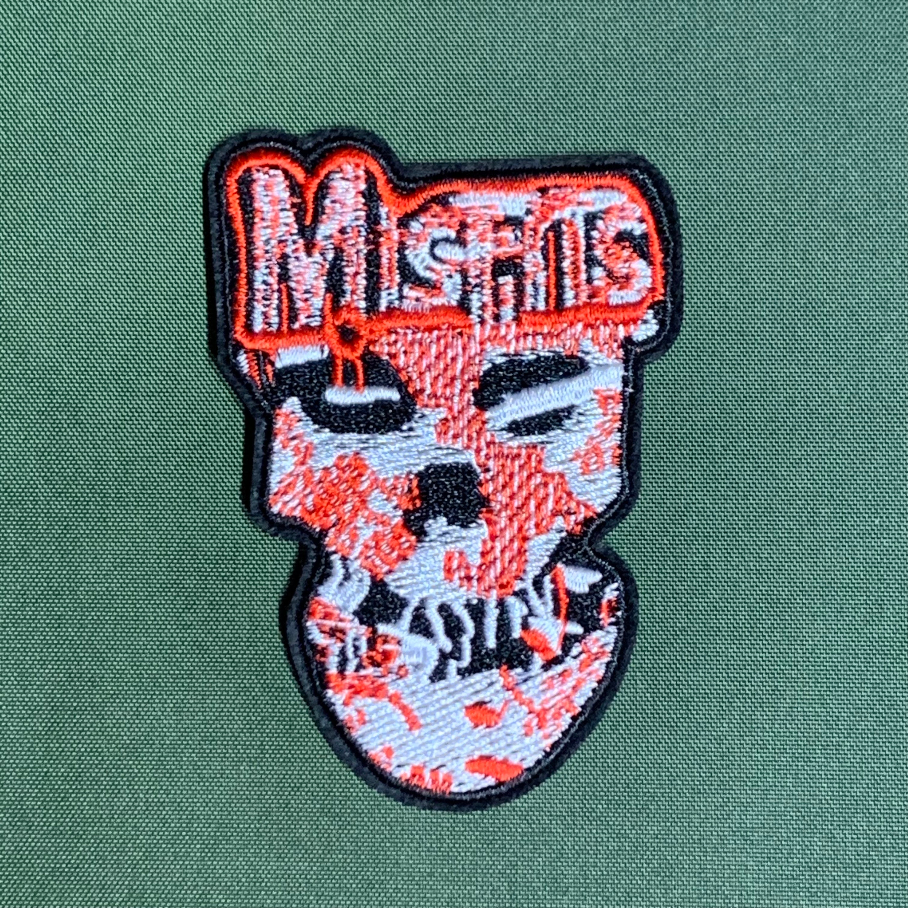 Official Misfits Patch Small Logo Skull Embroidered Iron On