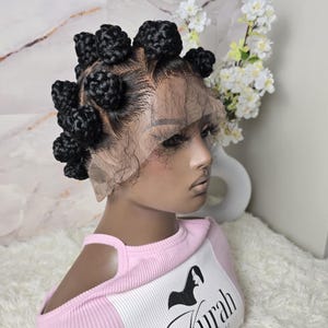 Full Lace Braided Wig Cap: Bantu Knots, Versatile Hair Solution, Braid for all occasion, occasion wigs, human hair extension wig, winter
