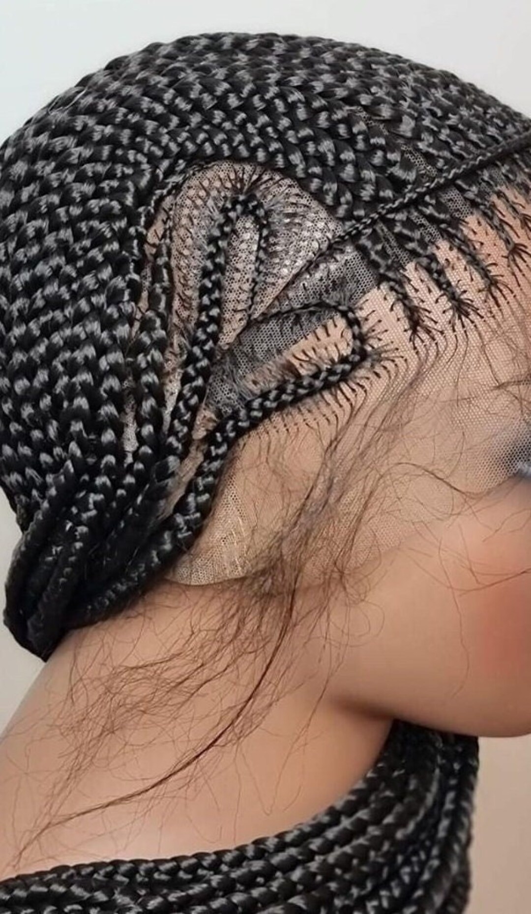 Handmade Fulllace Braided Wig Cap, Knotlessglueless Closurecornrow