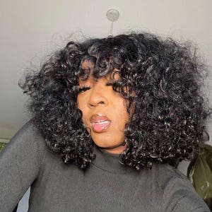 Bob style bouncy human hair weave, virgin human hair wig, completely glue less and easy to wear