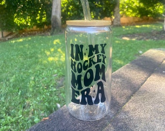 In My Hockey Mom Era - Hockey Personalized Hockey Mom Cup, Hockey Mom Gifts, Hockey Mom Cup, Hockey Mom Cup With Straw, Gift For Hockey Mom