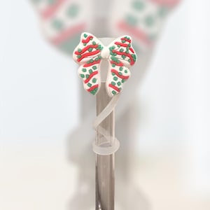 Christmas Cake Bow | Straw Topper 10mm