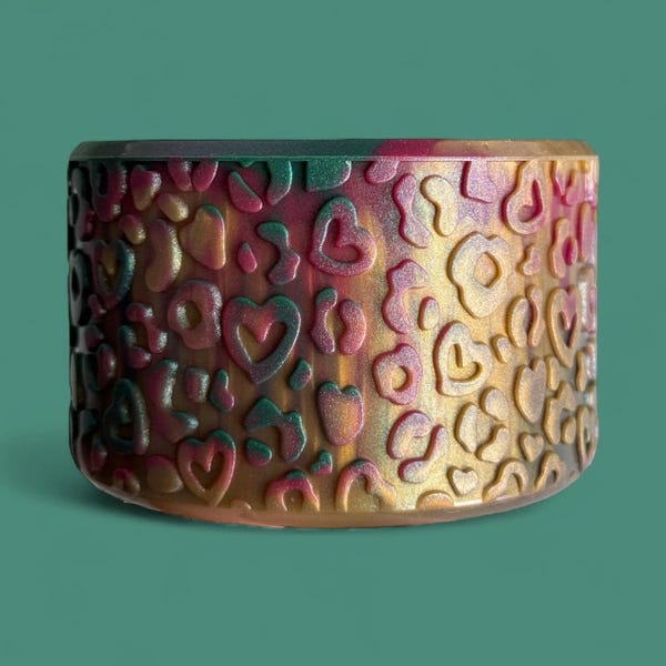 Evergreen Wine Shimmer | Leopard Love Texture