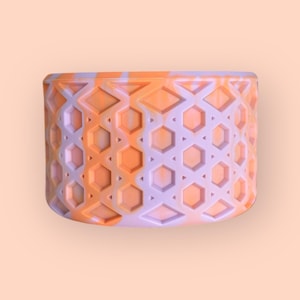 Orange and Lavender Swirl | Waffle | Silicone Boot