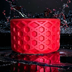 Red Pearl Waffle Silicone Boot Stanley/Simple Modern/Brumate/Hydrojug