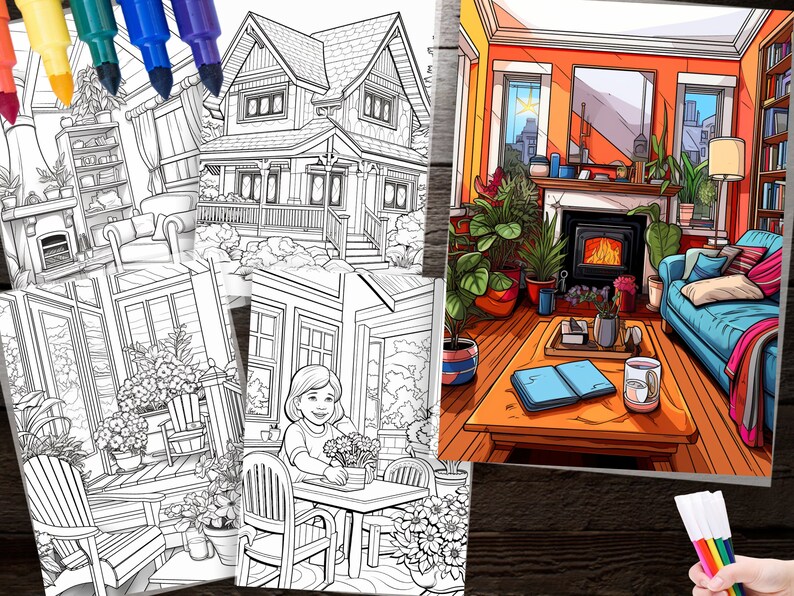 160 Inspiring Creative Home Coloring Pages Explore Endless Designs for ...