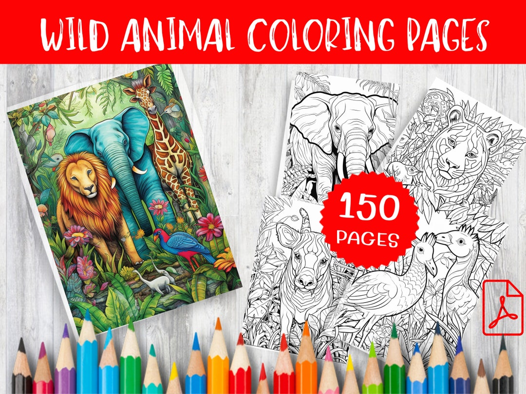 10 Realistic Wild Animal Coloring Pages for Nature Lovers