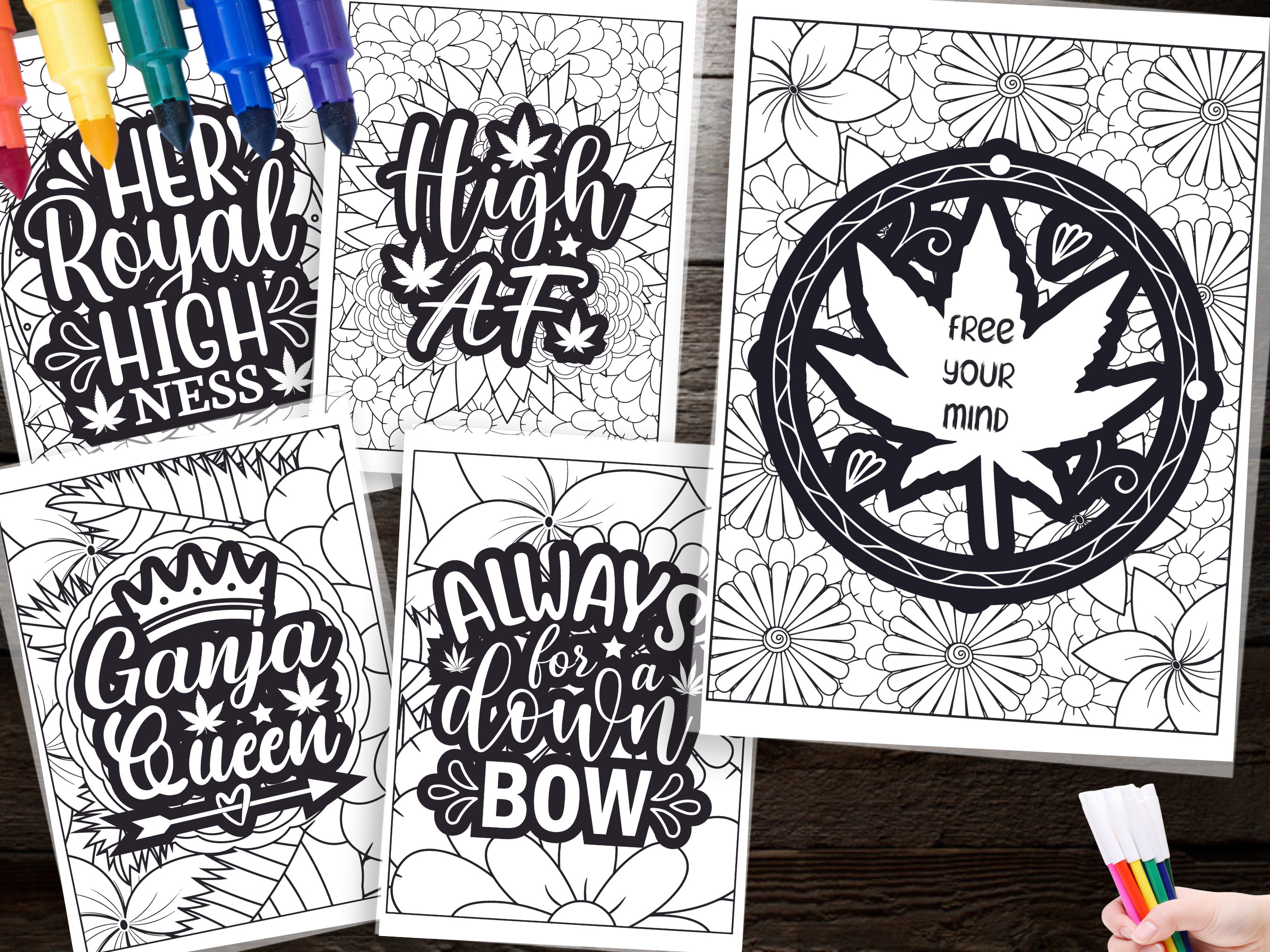 100 Funny Weed Quotes Coloring Pages Spark Creativity With Our Humorous ...