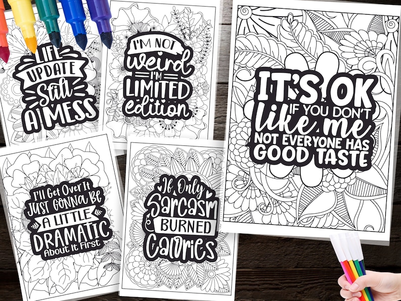 100 Funny Quotes Coloring Pages - Il 794xN.5700399666 4356