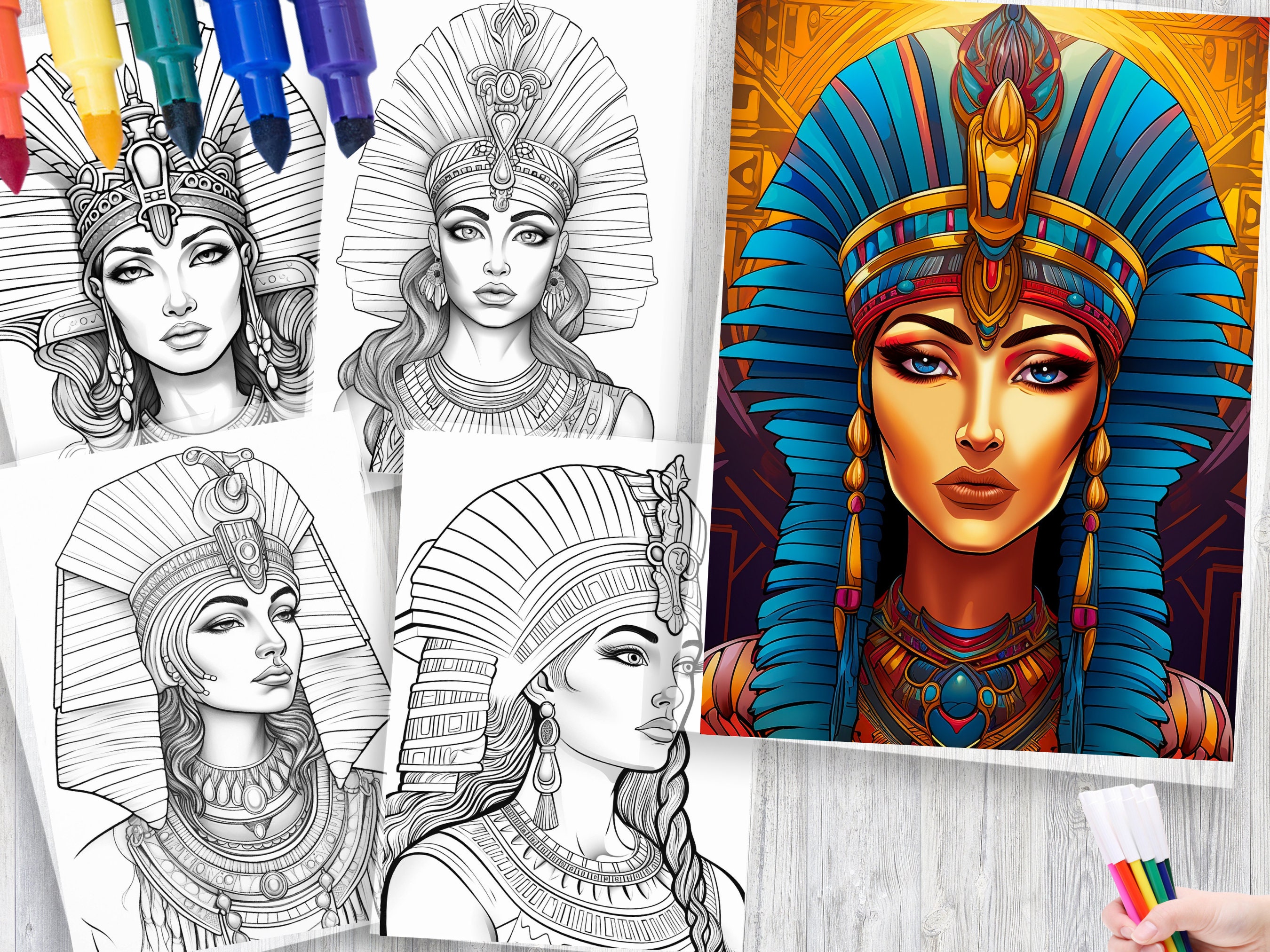 Queen Nefertiti Coloring Pages