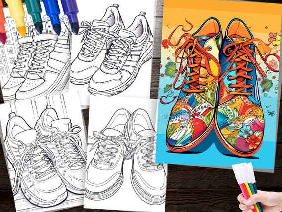 Schuhe Malvorlagen