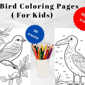 50 Bird coloring pages for learning and imaginative fun, abstract and geometric designs to nature-inspired art in kids&#39; coloring books