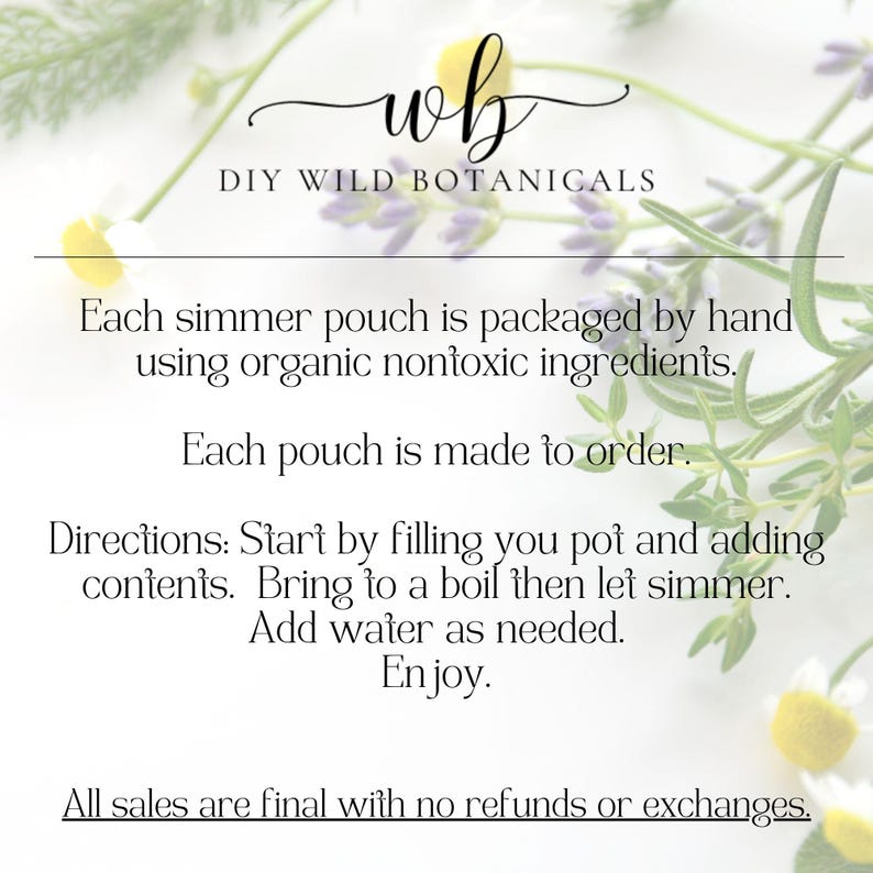 Simmer Potpourri Spice Blend Juicy Pear Scent Natural Home Scent Fragrance Loose Herbal Blends New Home Gifts Organic Herbs Crockpot Simmer Bild 7