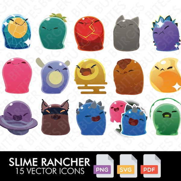 Slime Rancher Vector Slime Rancher Christmas - Etsy
