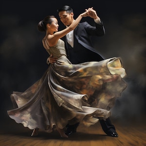 Ballroom dancing digital image download dance art image couple ballroom dance image download