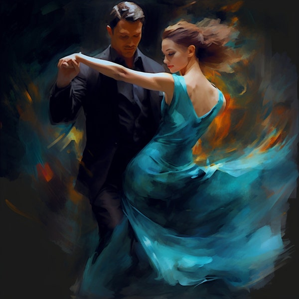 Ballroom dancing digital image download dance art image couple ballroom dance image download