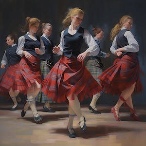Highland dancing digital image download scottish dance art image highland dance image download