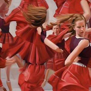 Highland dancing digital image download scottish dance art image highland dance tile repeat image download