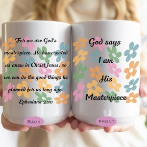 Bible Verse Coffee Mug Christian Coffee Mug Faith Coffee Cup Scripture Mug Religious Tea Mug Jesus Coffee Mugs Christian Gift For Her