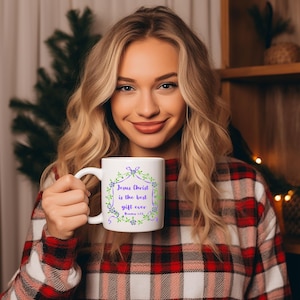 イエスは最高の贈り物マグカップ クリスチャンコーヒーマグ 聖書の一節コーヒーマグ 信仰コーヒーマグ 聖書のコーヒーカップ 宗教的なマグカップ クリスチャンギフト