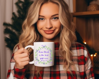 Gesù è il miglior regalo Tazza Cristiana Tazza da caffè Versetto della Bibbia Tazza da caffè Fede Tazza da caffè Scrittura Tazza da caffè Tazza religiosa Regalo Cristiano