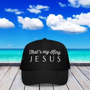 Das ist mein König Gestickter Trucker-Hut: Christliche Glaubensmütze