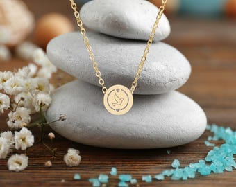 Dove Necklace | Holy Spirit Necklace, Dainty Christian Pendant, Engraved Faith Jewelry Gifts