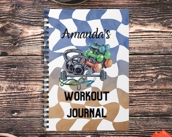 Custom Workout Journal: Personalized Fitness Gift, Gym Tracker