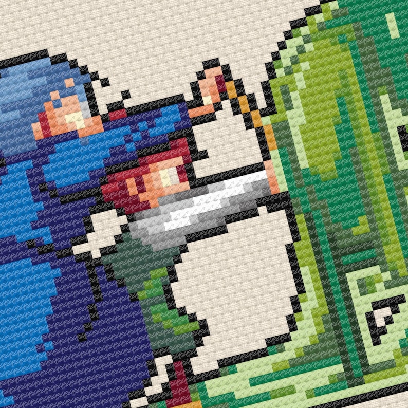 Howl's Meltdown Cross Stitch Studio Ghibli Moving Castle Pattern ...
