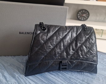 Sac à main en cuir véritable / Sac à main pour femme Balenciaga