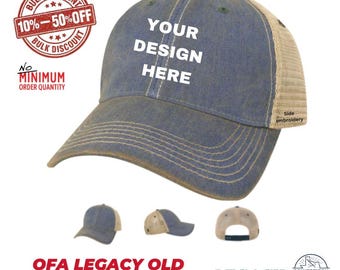 Custom Embroidered Legacy Trucker Hat: Design Your Own Logo