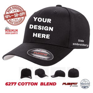 Custom Embroidery Flexfit Hat: Personalized Logo or Text