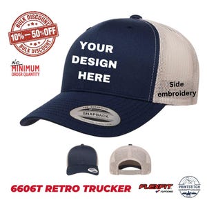 Custom Embroidered Retro Trucker Hat: YP Classics Snapback