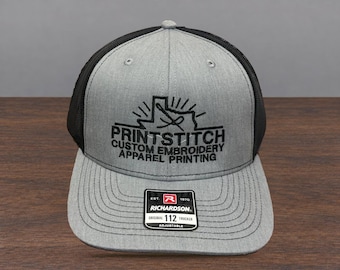 Custom Embroidery Richardson 112 Trucker Hat: Personalized Snapback